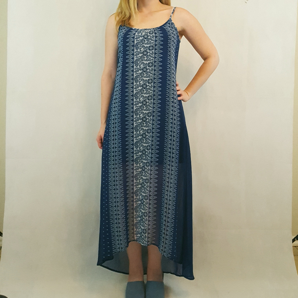 Blue maxi dress
